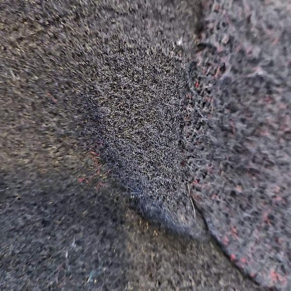 Saga Womens L? Made Italy Black Red Gray Colorblock Button Pockets Coat Jacket - Picture 8 of 10